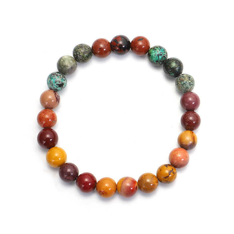 Buddha Stones 108Malaビーズ ムーカイト 感情成長ブレスレット タッセルネックレスペンダント