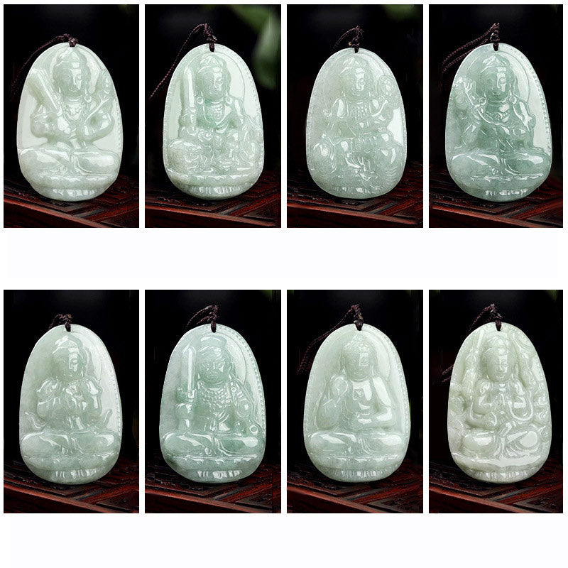 Buddha Stones十二支誕生仏翡翠 富と繁栄のネックレスペンダント - image 21