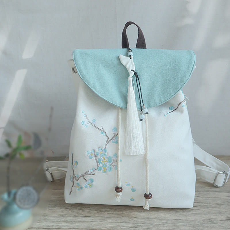 Buddha Stonesハンドメイド刺繍入り大容量キャンバスバックパック - image 18