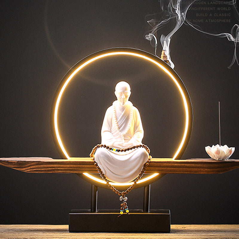 Buddha Stones仏陀 観音 陶器 蓮 リラクゼーション 香炉 装飾
