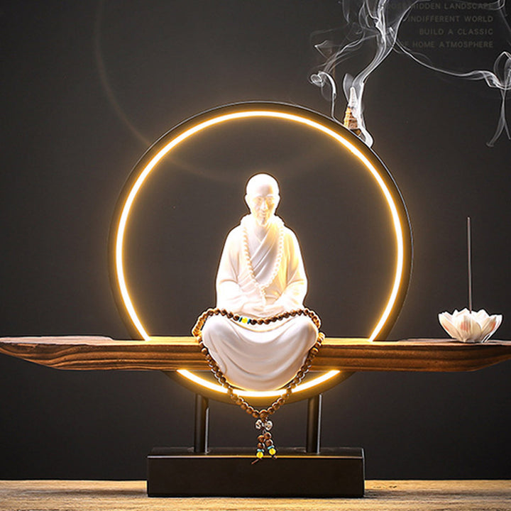 Buddha Stones仏陀 観音 陶器 蓮 リラクゼーション 香炉 装飾