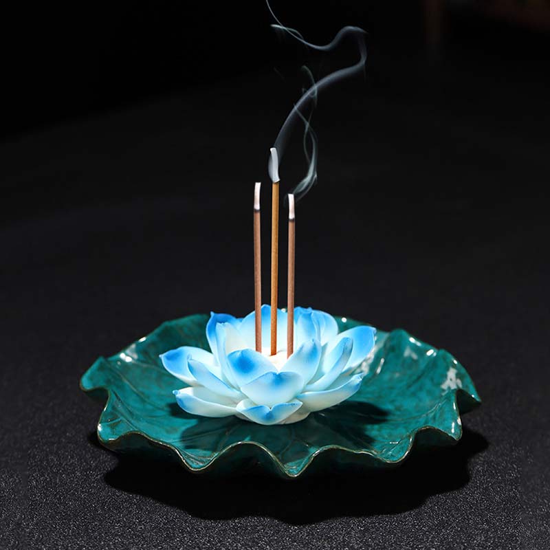 Buddha Stonesチベット 蓮の祝福 香炉 装飾