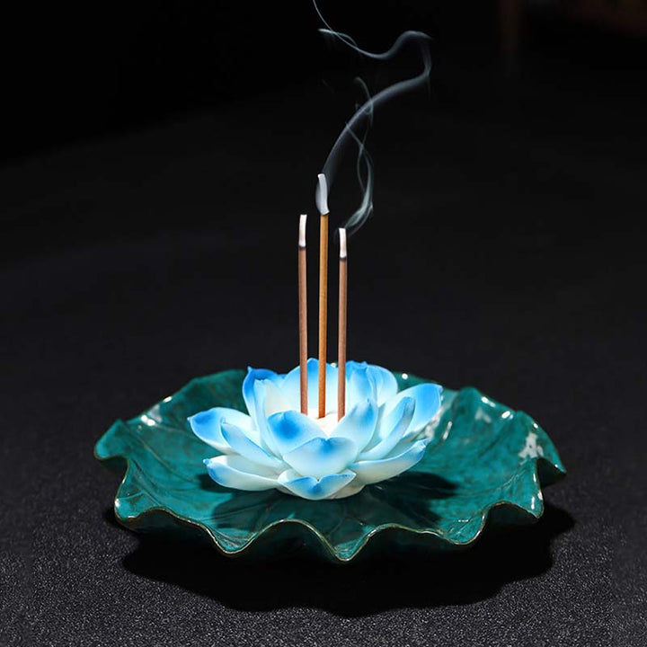 Buddha Stonesチベット 蓮の祝福 香炉 装飾
