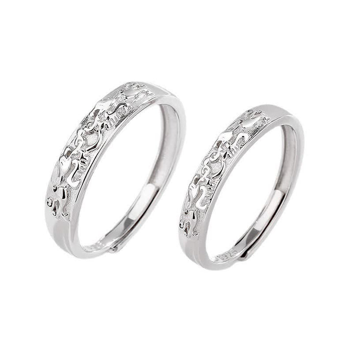 Buddha Stones925 スターリングシルバー 貔貅 バランス 調節可能 カップルリング - image 7