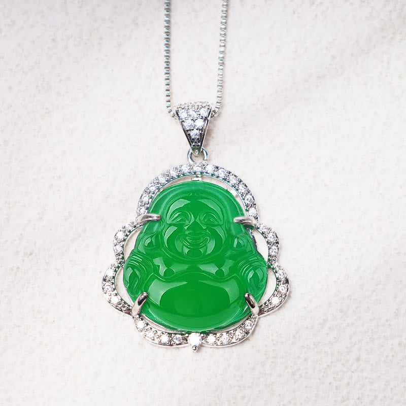 Buddha Stones ラッキースマイル仏様ネックレス／幸運お守り - image 8