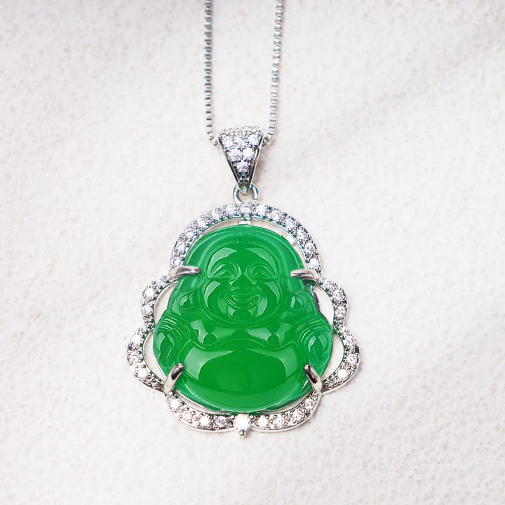 Buddha Stones ラッキースマイル仏様ネックレス／幸運お守り - image 8