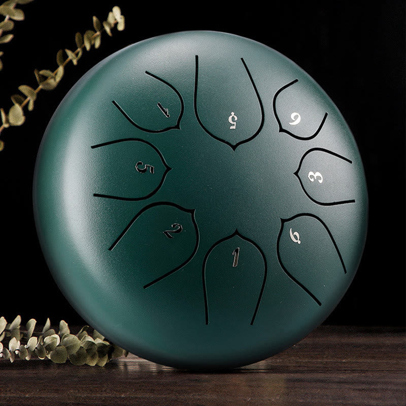 Buddha Stonesスチールタンドラム サウンドヒーリング瞑想 ロータスパターン ドラムキット 8ノート 6インチ 打楽器
