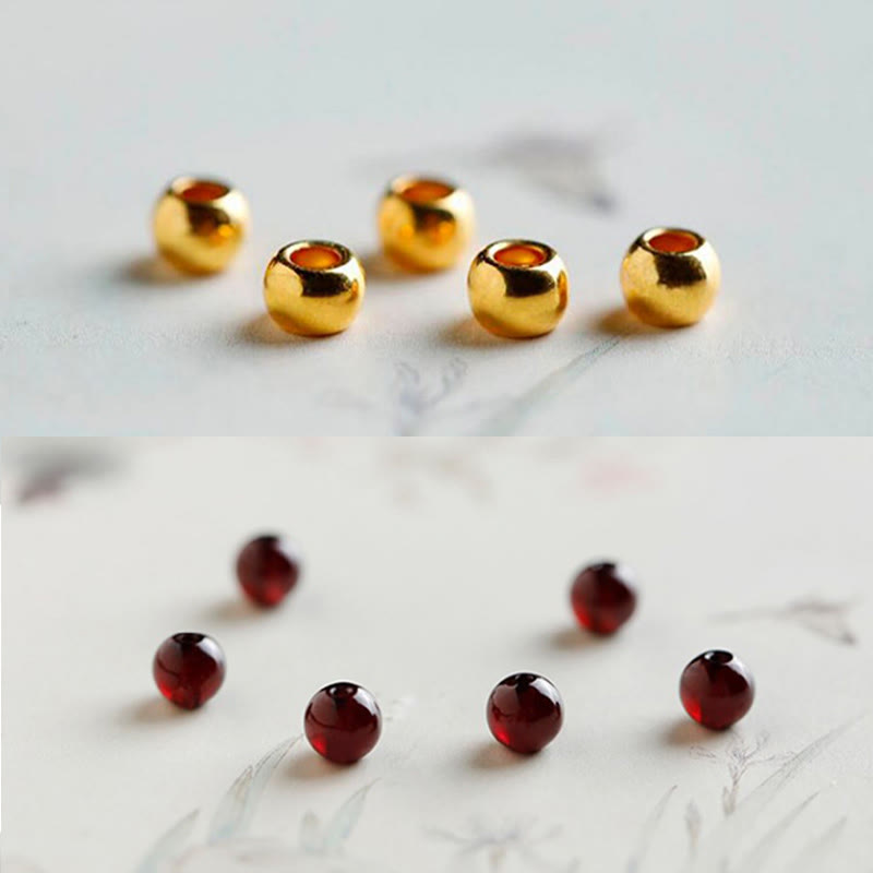 Buddha Stones999ゴールド 鯉 天然ガーネット守護ブレスレット - image 15