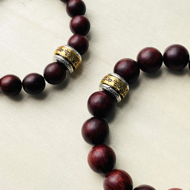 Buddha Stones小葉紅檀お守りブレスレット