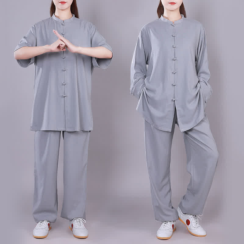 Buddha Stones太極拳 気功 瞑想 祈り スピリチュアル 禅 練習 ユニセックス コットン リネン 服 セット - image 24
