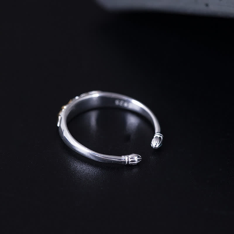 Buddha Stones925スターリングシルバー 蓮の花 新たな始まりのリング - image 5