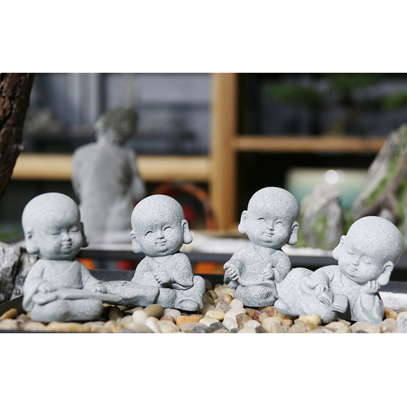 Buddha Stones瞑想 祈り 僧侶 仏像 静寂 室内装飾