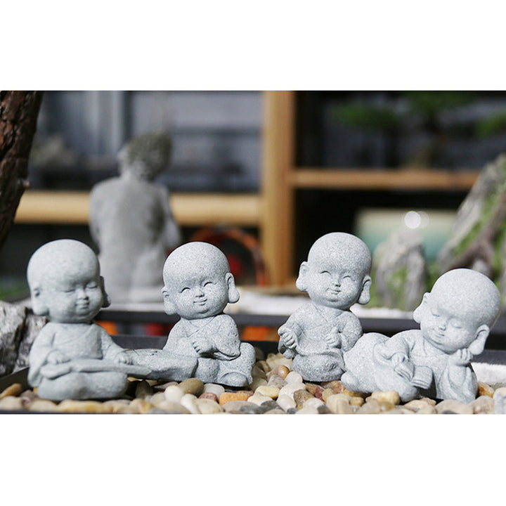 Buddha Stones瞑想 祈り 僧侶 仏像 静寂 室内装飾