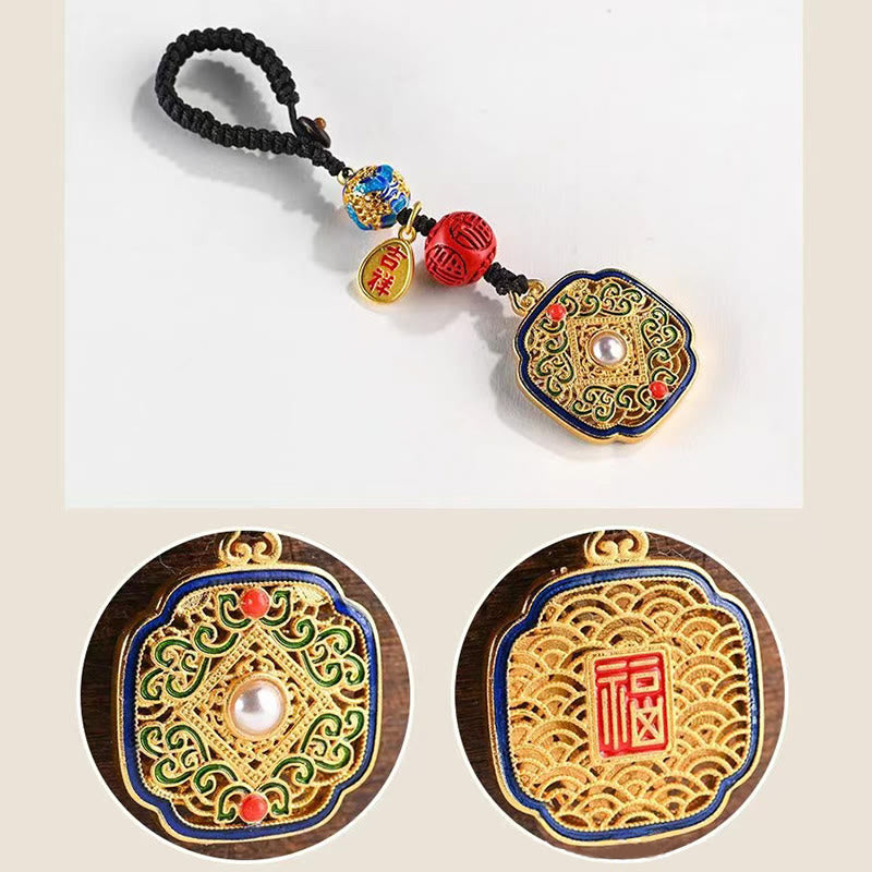 Buddha Stones福文字 祝福 如意 チャーム キーチェーン