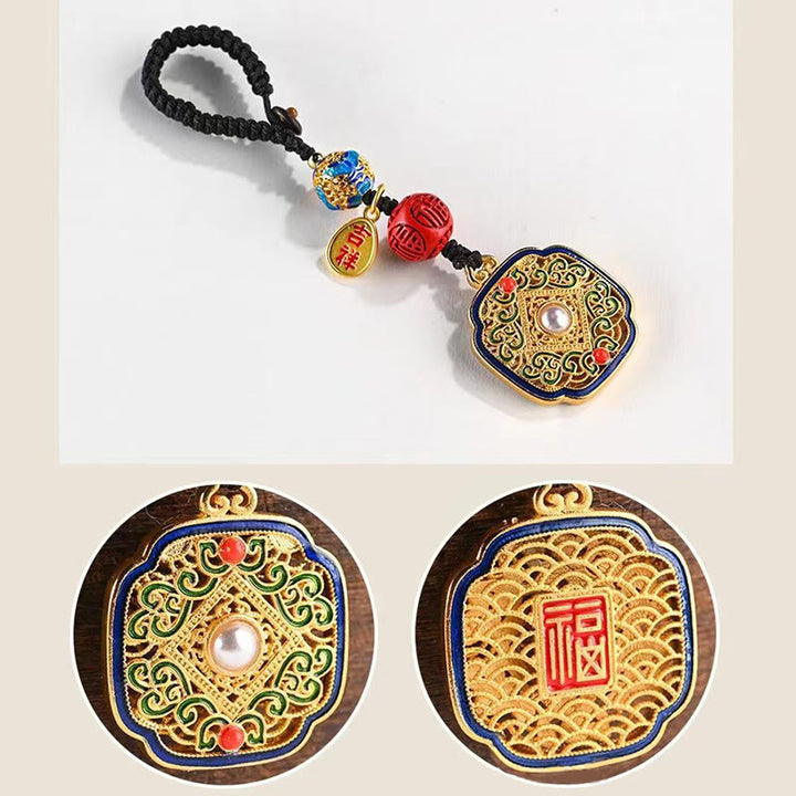 Buddha Stones福文字 祝福 如意 チャーム キーチェーン