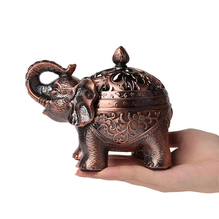 Buddha Stones象合金香炉ホームデコレーション香炉