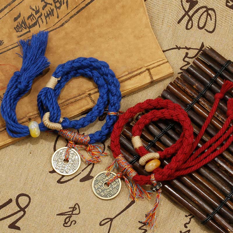 Buddha Stones石山の幽霊、お金を使って悪霊を追い払う手作りブレスレット