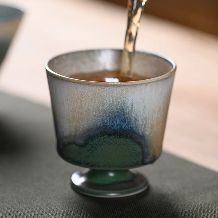 Buddha Stonesヴィンテージ炉変成窯磁器ティーカップカンフーティーカップ