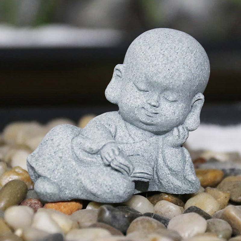 Buddha Stones瞑想 祈り 僧侶 仏像 静寂 室内装飾 - image 0