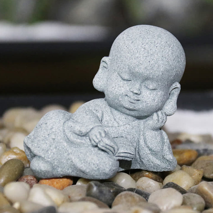 Buddha Stones瞑想 祈り 僧侶 仏像 静寂 室内装飾 - image 0