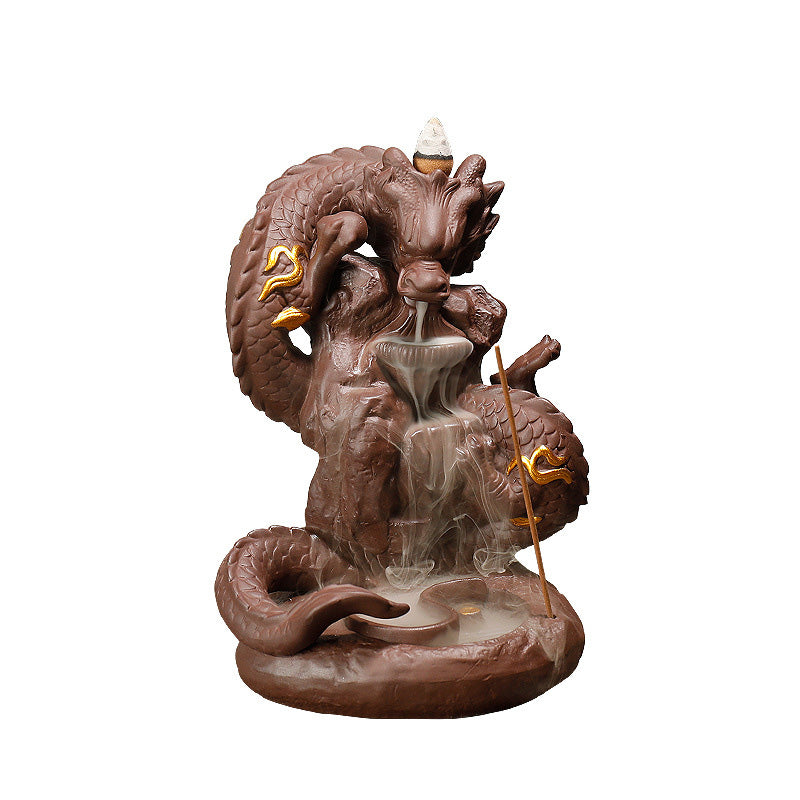 Buddha Stonesチベット龍守護香炉装飾 - image 8