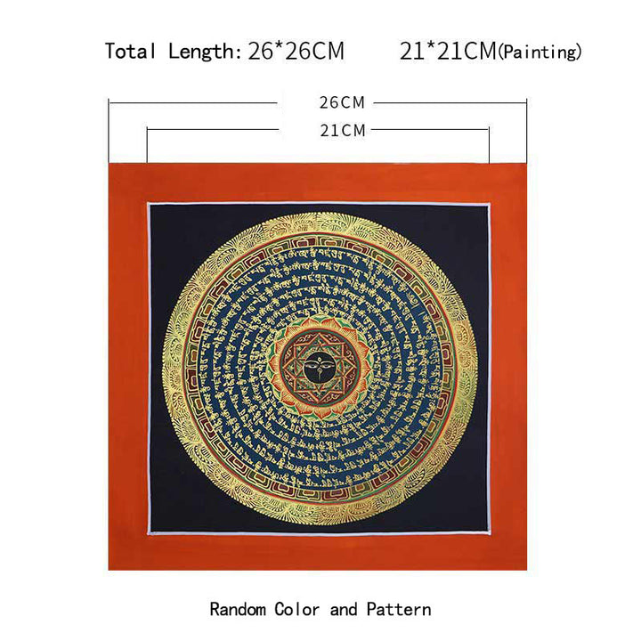 Buddha Stonesチベット 手作り タンカ 絵画 スピリチュアルな祝福 ブラインドボックス ランダムカラーパターン
