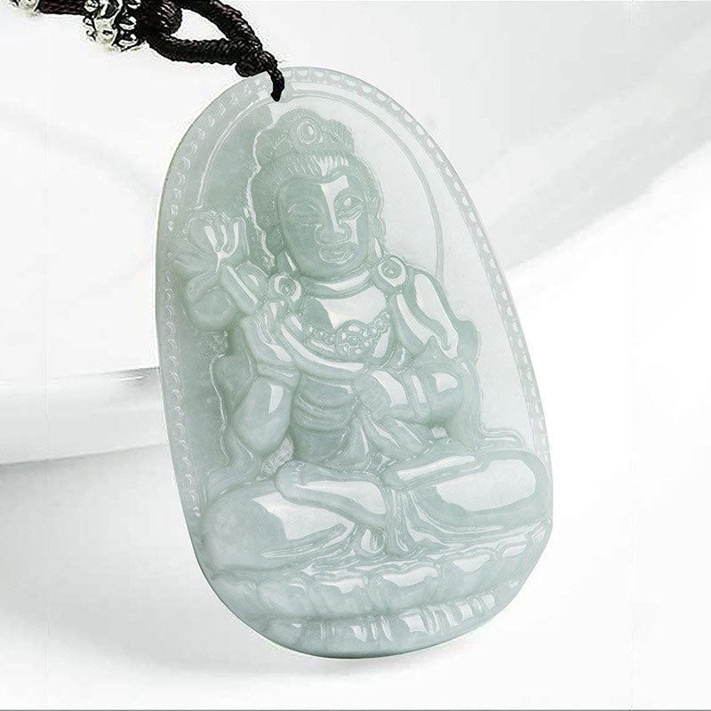 Buddha Stones十二支誕生仏翡翠 富と繁栄のネックレスペンダント - 馬 - image 11