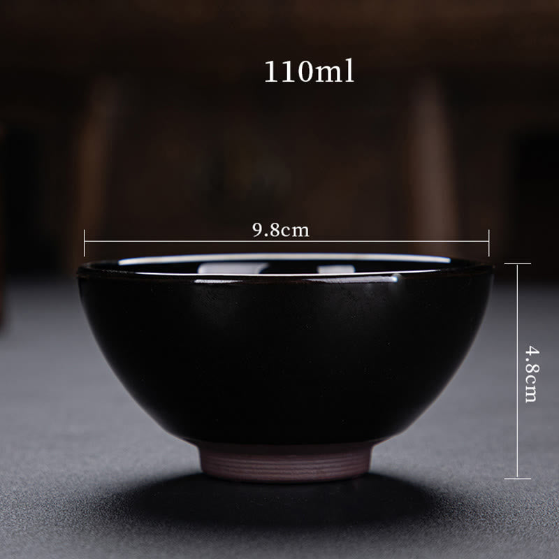 Buddha Stones金彩 メープルリーフ 中国 建璽 陶器 ティーカップ 天目 カンフー ティーカップ ボウル
