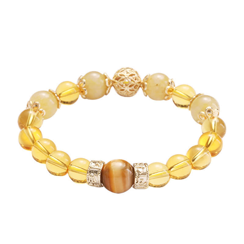 Buddha Stonesシトリン 寛大さと繁栄のビーズブレスレット