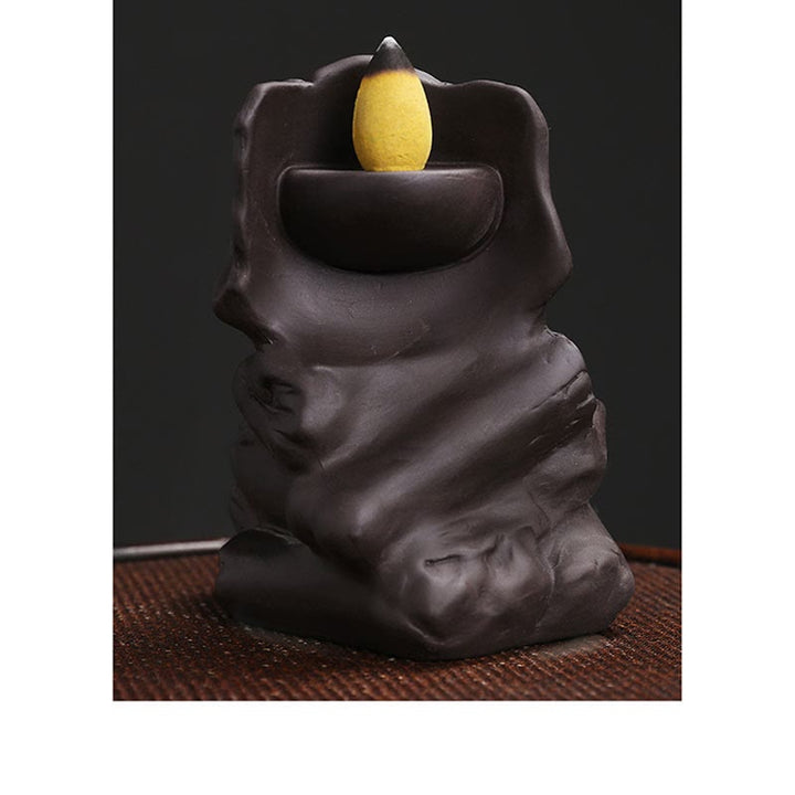 ハロウィン スカルヘッド 紫粘土 ヒーリング香炉 デコレーションBuddha Stones