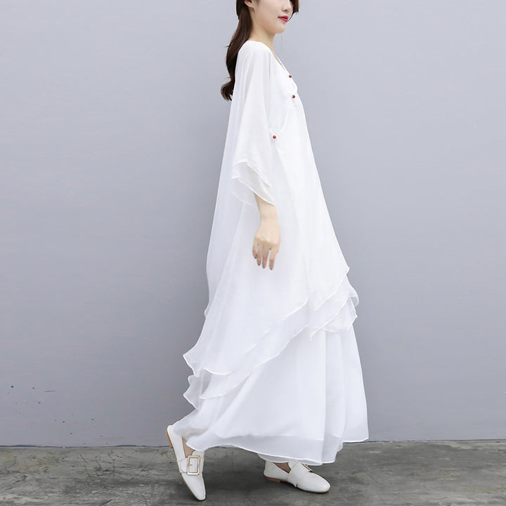 Buddha Stones3点セット ヨガ シフォン 服 ユニフォーム 瞑想 禅 練習 レディース セット