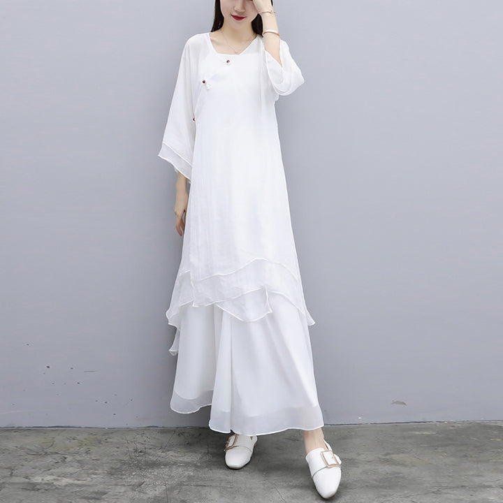 Buddha Stones3点セット ヨガ シフォン 服 ユニフォーム 瞑想 禅 練習 レディース セット