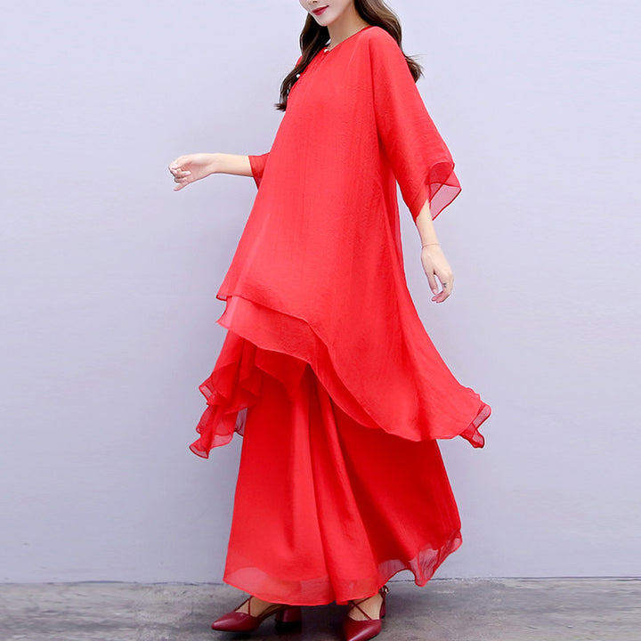 Buddha Stones3点セット ヨガ シフォン 服 ユニフォーム 瞑想 禅 練習 レディース セット - image 31