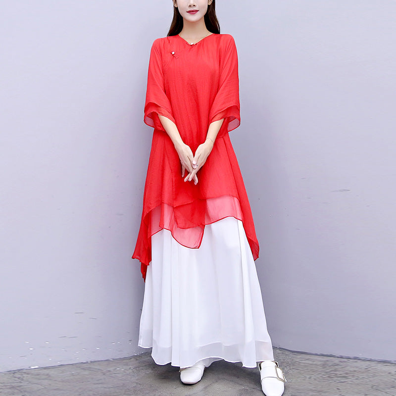 Buddha Stones3点セット ヨガ シフォン 服 ユニフォーム 瞑想 禅 練習 レディース セット - image 33