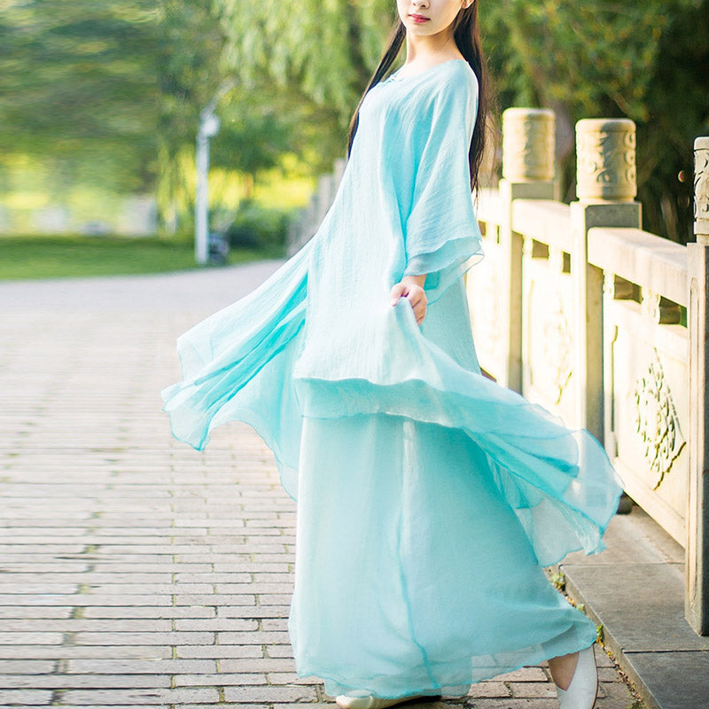 Buddha Stones3点セット ヨガ シフォン 服 ユニフォーム 瞑想 禅 練習 レディース セット - image 1