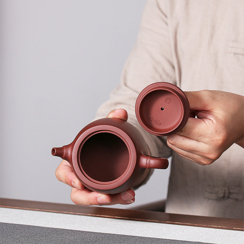 Buddha Stonesハンドメイド ヴィンテージ 竹 紫粘土 カンフーティーポット