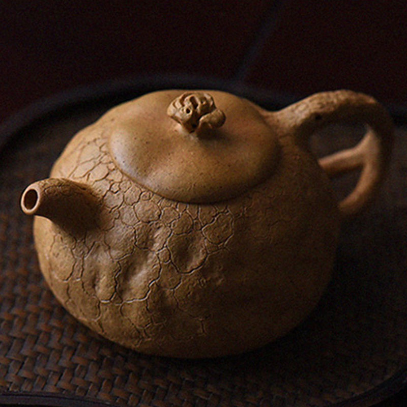 Buddha Stonesハンドメイドヴィンテージツリーテクスチャパープルクレイカンフーティーポット220ml