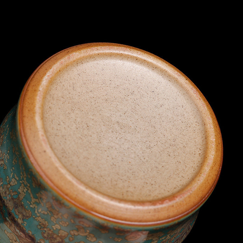 Buddha Stones変陶器竹デザインティーカップカンフーティーカップ
