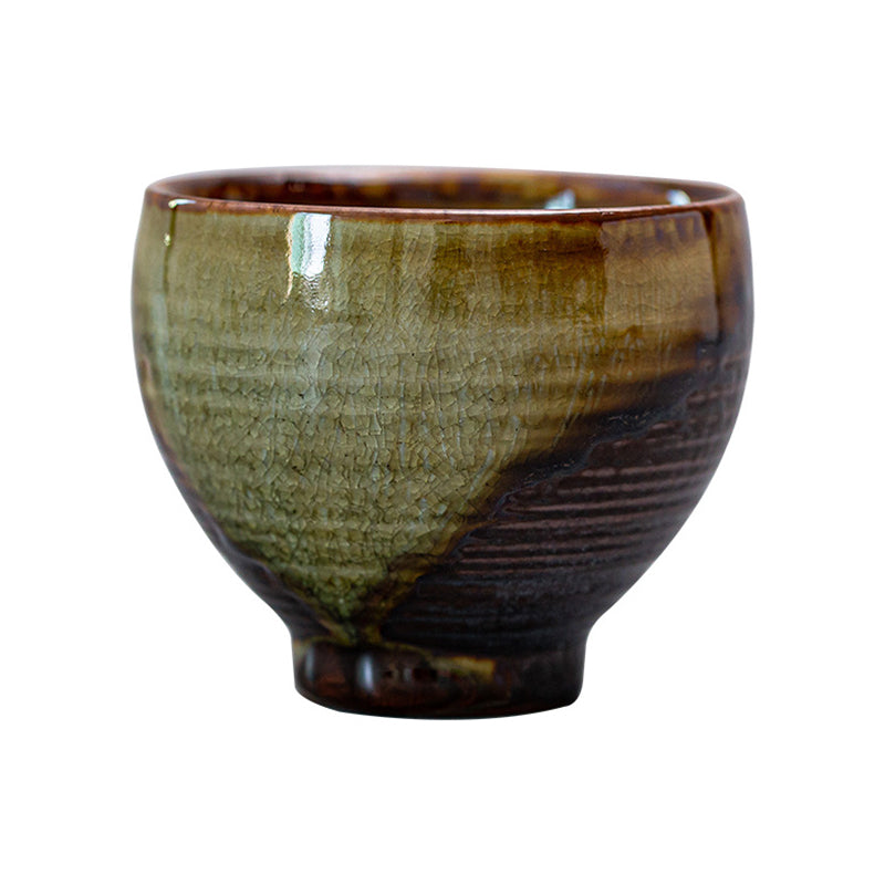 Buddha Stonesレトロブラウン窯変陶器ティーカップカンフーティーカップ
