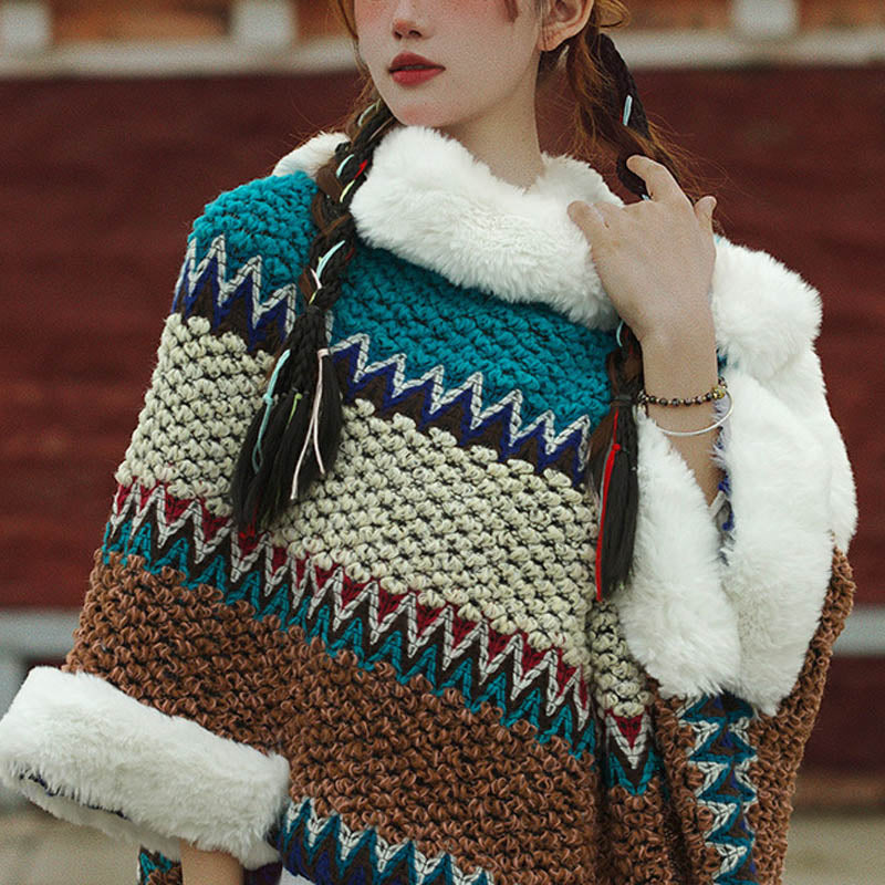 Buddha Stonesチベットのマルチカラーストライプショール冬用快適トラベルスカーフラップ - image 46