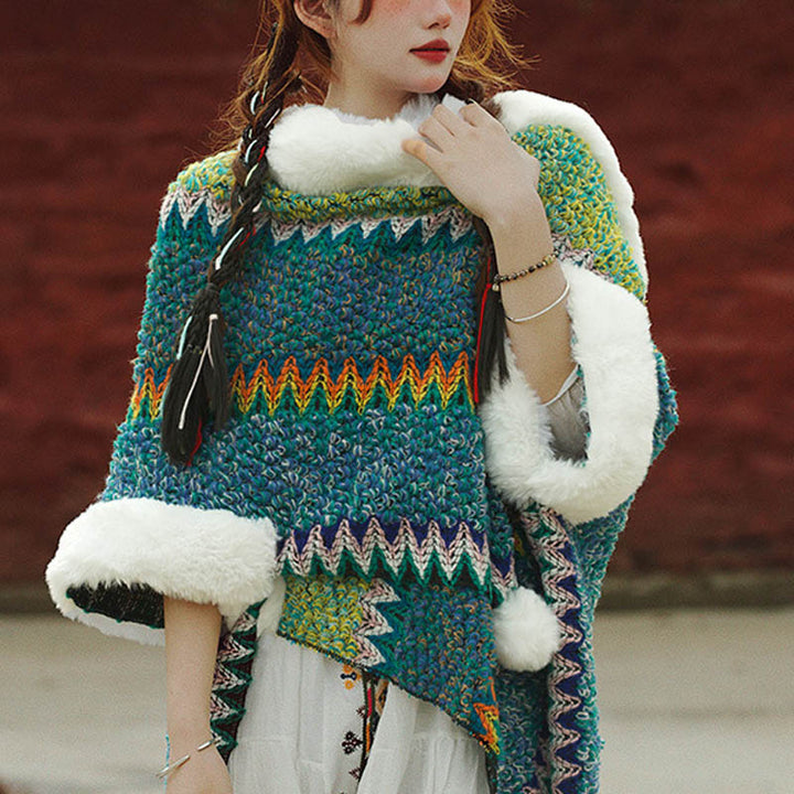 Buddha Stonesチベットのマルチカラーストライプショール冬用快適トラベルスカーフラップ - image 20