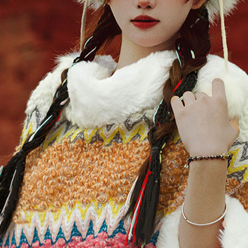 Buddha Stonesチベットのマルチカラーストライプショール冬用快適トラベルスカーフラップ - image 18