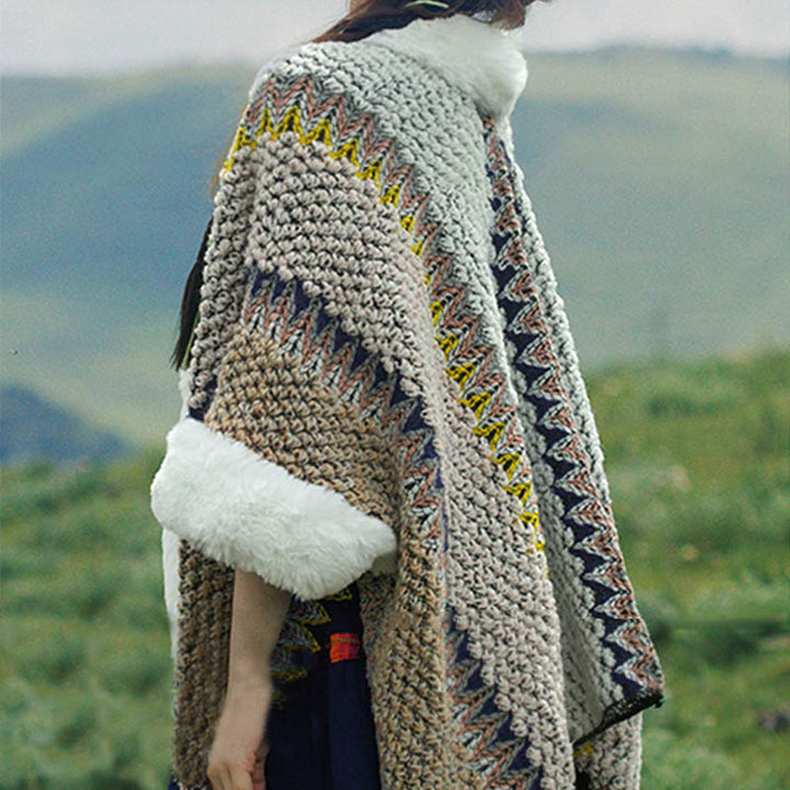 Buddha Stonesチベットのマルチカラーストライプショール冬用快適トラベルスカーフラップ - image 59