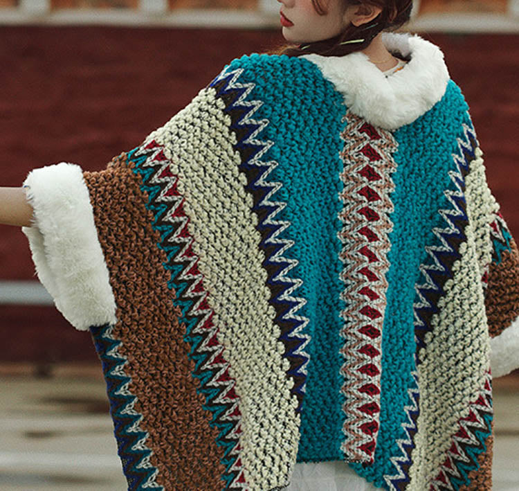 Buddha Stonesチベットのマルチカラーストライプショール冬用快適トラベルスカーフラップ - image 48