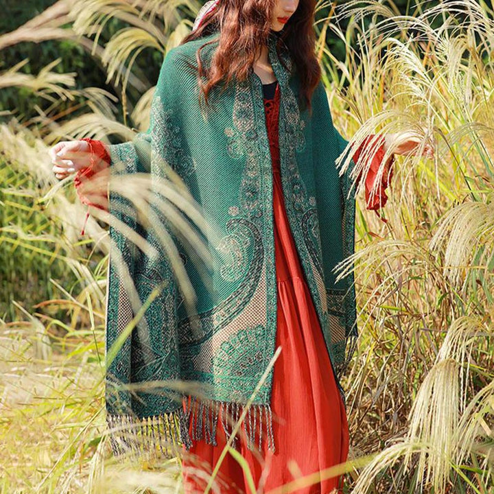 Buddha Stonesチベットの蔓葉模様デザイン ショール 心地よい旅行用スカーフ ラップ - image 37