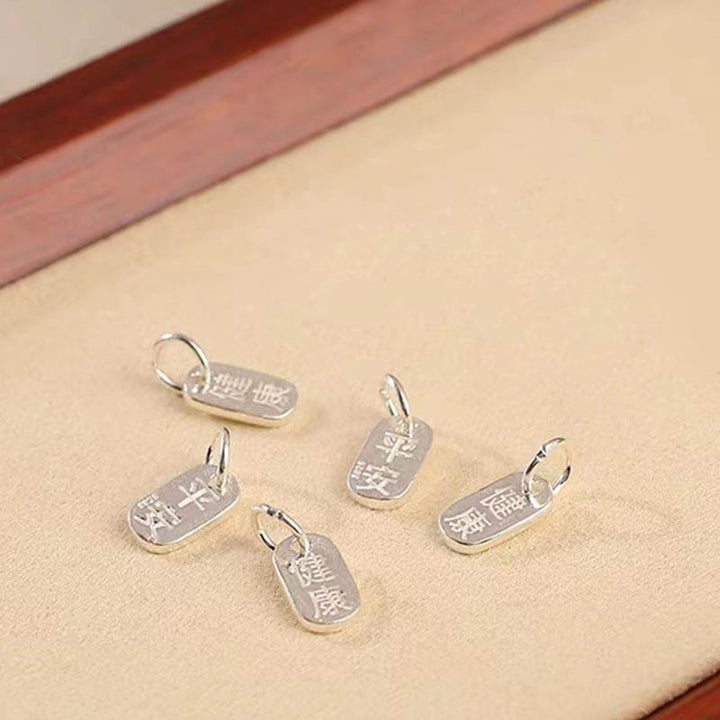 Buddha Stones925スターリングシルバー 縁起の良い雲 平和バックル 安全と安心のブレスレット アンクレット
