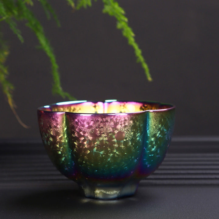 Buddha Stones虹色Jianzhanセラミックティーカップカンフーティーカップボウル