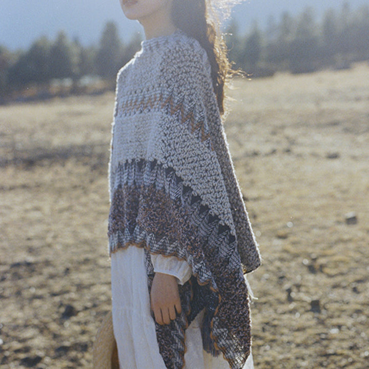 Buddha Stonesチベットショール グレーブラウンストライプ ニットタッセル 冬用 心地よい旅行用スカーフ ラップ - image 6