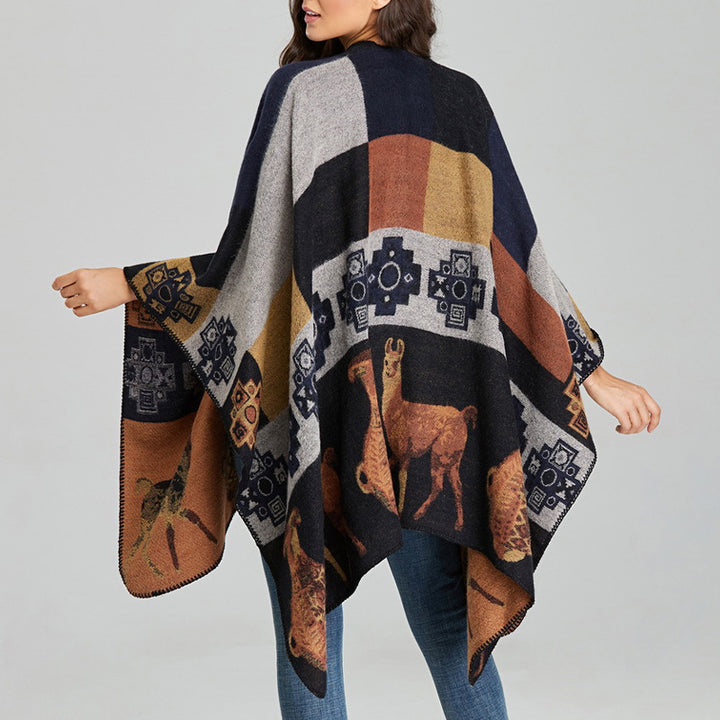 Buddha Stonesチベットショール鹿花瓶幾何学模様冬用快適トラベルスカーフラップ - image 17