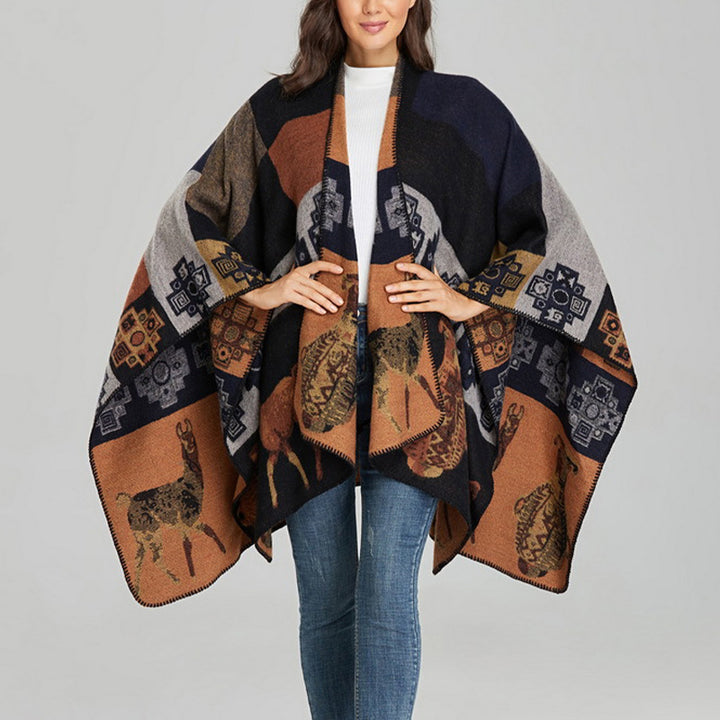 Buddha Stonesチベットショール鹿花瓶幾何学模様冬用快適トラベルスカーフラップ - image 16